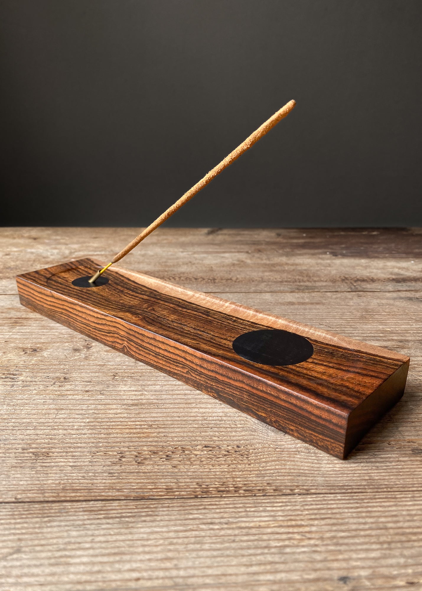 Bocote & Brass Incense Holder | YUGEN – Mill & Mooch