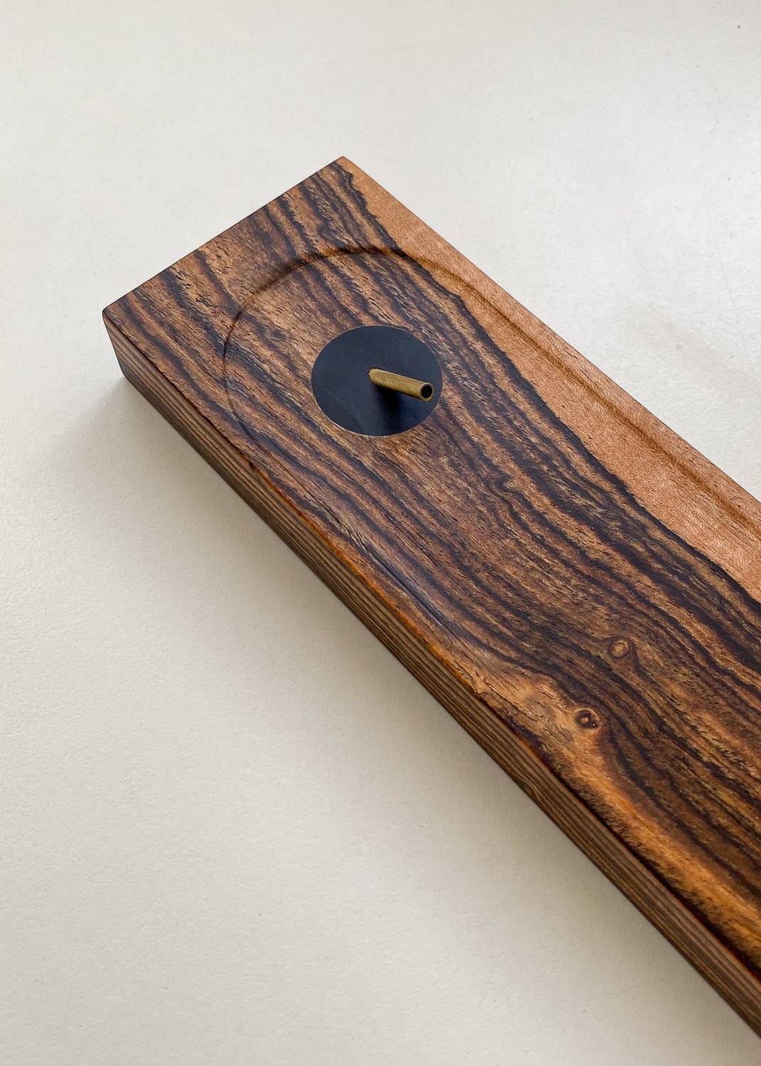 Bocote & Brass Incense Holder | YUGEN – Mill & Mooch