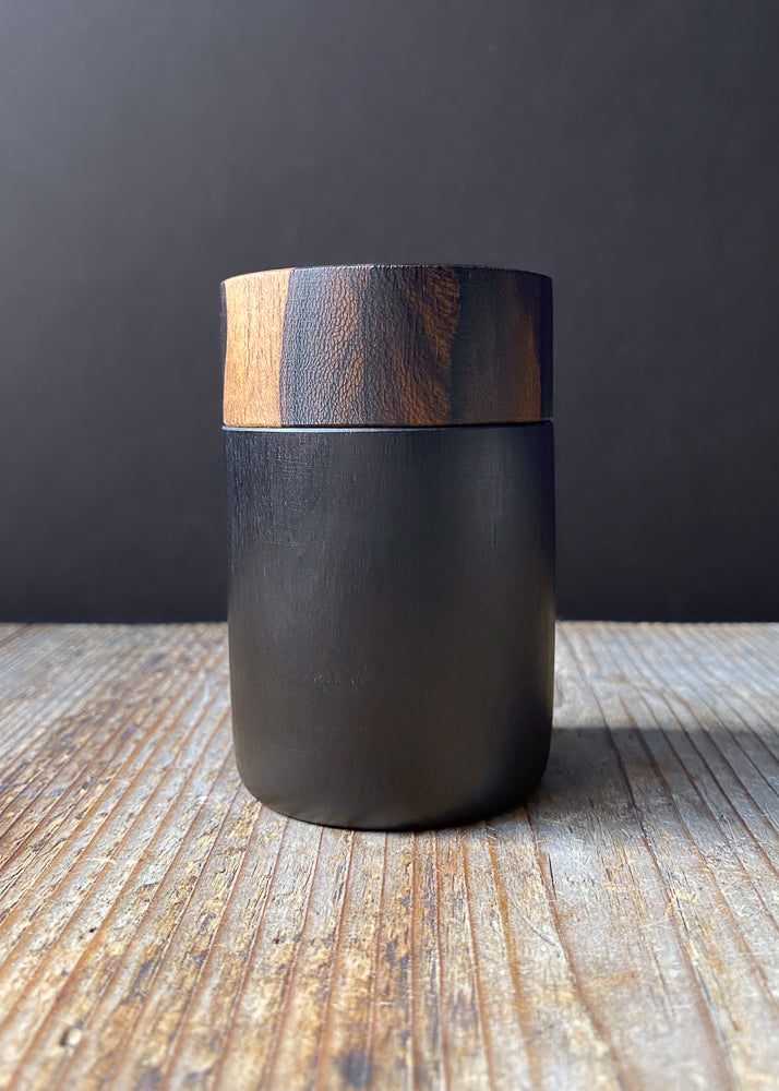 Cylindrical Wooden Box | African Blackwood & Ziricote – Mill & Mooch